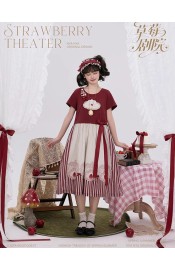 NyaNya Strawberry Theater T-Shirt JSK and OP(Reservation/Full Payment Without Shipping)